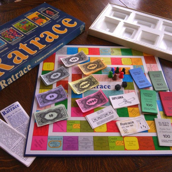 Board Games Ratrace Vintage Le fortuniste 1973 Waddingtons Game Bilingual Info - Picture 2 of 16